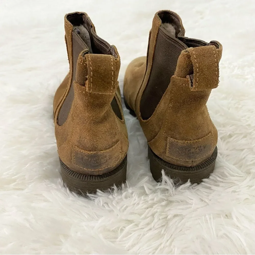 UGG Womens Bonham Chelsea Suede Boots Size 7.5 Mountain Cottage 1095150 Shoe - Picture 4 of 7